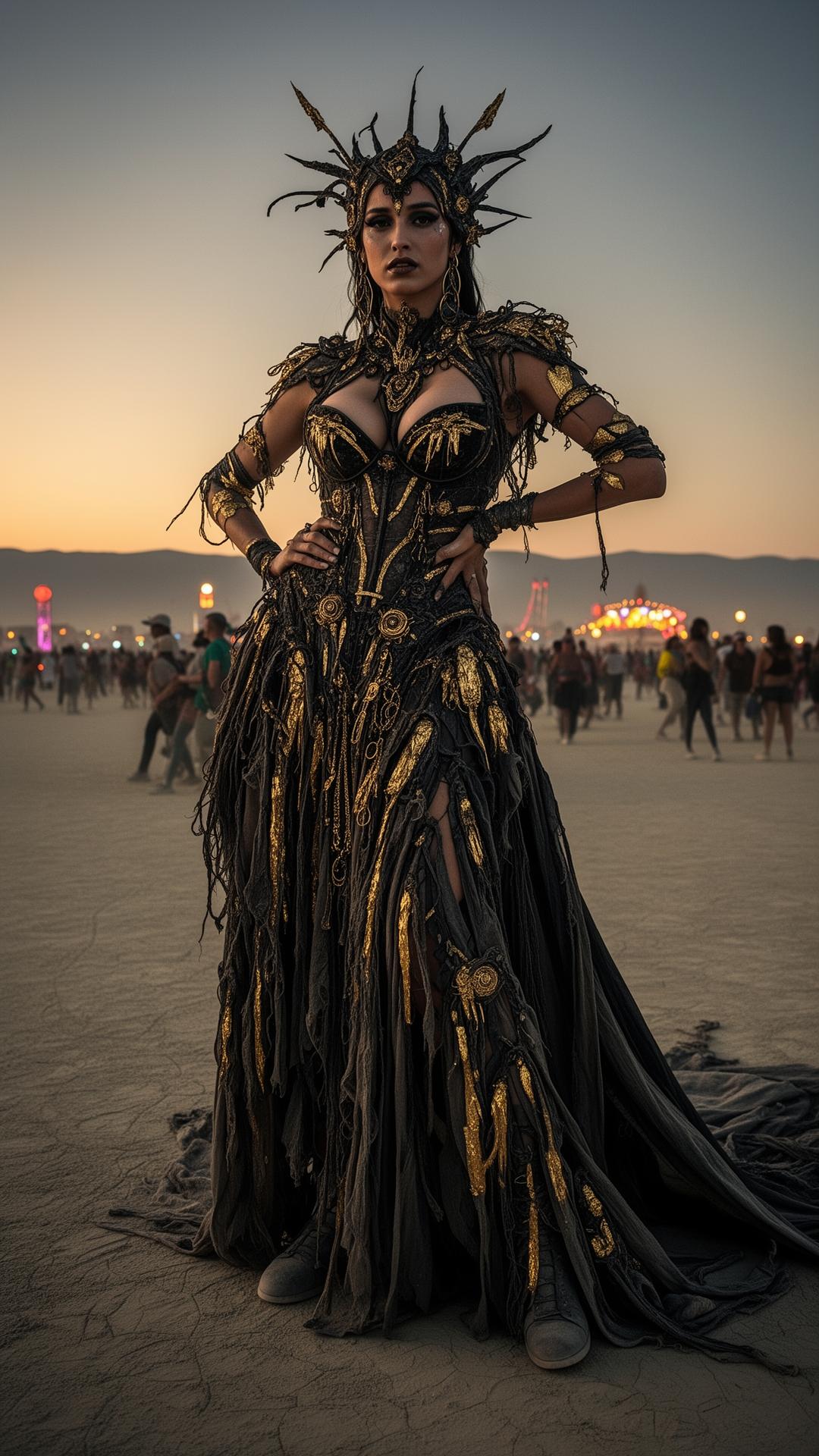 Burning Man festival wearable art